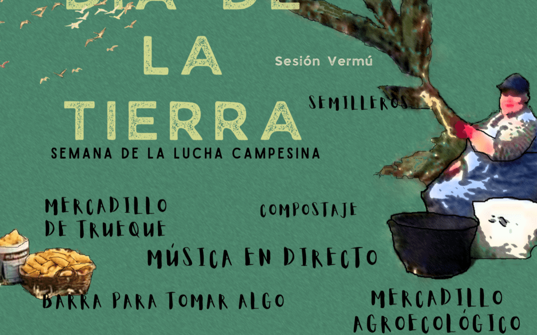 El domingo 24 de abril celebramos el Día de la Tierra en la plaza en formato sesión vermú: música en directo, cuentacuentos, mercadillo…